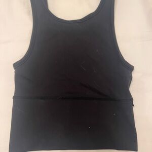 Black Sleeveless Tank Top